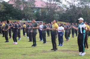 Perkuat Sinergitas, Kodam IX/Udayana dan Polda Bali Gelar Olahraga Bersama