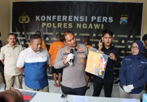 Polres Ngawi Amankan 8 Tersangka Kasus Narkoba
