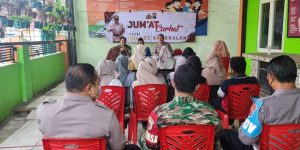 Peduli Kesehatan Warga, Jum’at Curhat Polsek Arosbaya Polres Bangkalan Ajak Vaksinasi Covid-19