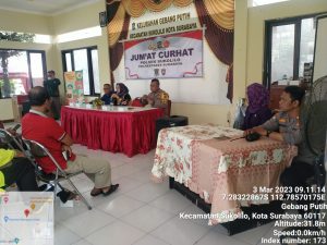 Gelar Jum’at Curhat, Kapolsek Sukolilo Dengarkan Keluhan Masyarakat