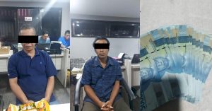 Polres Tanjung Perak Amankan Dua Terduga Pelaku Produksi dan Pengedar Uang Palsu.