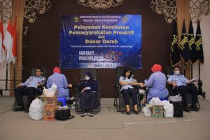 Peduli Kemanusiaan Di Hari Bhakti Pemasyarakatan, Kanwil Kemenkumham Jatim Gelar Donor Darah