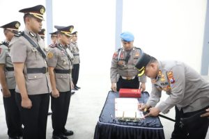 Kapolres Mojokerto Pimpin Sertijab 7 Pejabat Utama Polres Mojokerto
