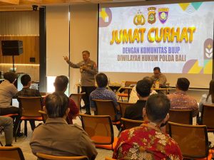 Jumat Curhat, Polda Bali Dengarkan Aspirasi Komunitas BUJP Wilayah Bali