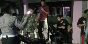 Jelang Sahur, Polsek & Koramil Kertosono Melaksanakan Patroli Gabungan