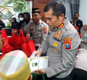 Momentum Ramadan, Kapolres Nganjuk Gelar Doa Bersama dan Santunan Anak Yatim