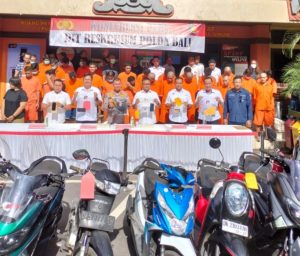 Press Coference Hasil Ops Sikat Agung Tahun 2023, Dit Reskrimum Polda Bali Berhasil Ungkap 88 Kasus.