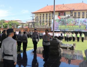 Kapolda Bali Pimpin Apel Gelar Pasukan Cipkon Agung 2023
