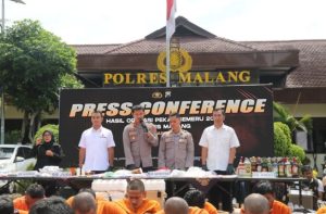 Polres Malang Berhasil Mengungkap 281 Kasus pada Operasi Pekat Semeru 2023