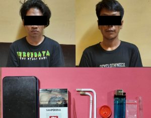 2 Pelaku Penguna dan Pengedar Sabu Diringkus Polisi Pabean Cantikan
