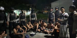 Tim Sakera Polres Sampang Amankan 10 Remaja Pelaku Tawuran Jelang Sahur
