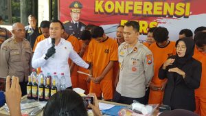 Polres Nganjuk Amankan 6 Pelaku Pengeroyokan dan Pelemparan Rumah Warga di Desa Sonobekel