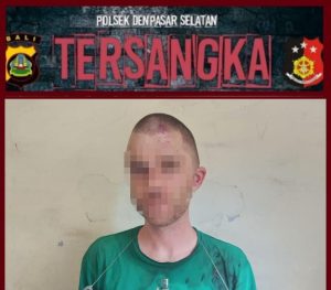 Mengamuk, Polsek Denpasar Selatan Amankan WNA Asal California
