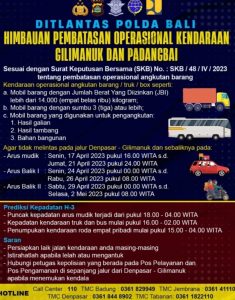 Polda Bali Himbau Pembatasan Kendaraan Di Pelabuhan Gilimanuk Dan Padangbai