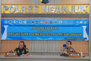 Rakor External Persiapan Operasi Ketupat Semeru 2023, Kapolres Nganjuk Petakan Titik Rawan Macet Selama Arus Mudik