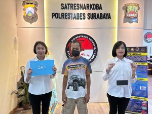 Bawa 3 Poket Sabu Siap Edar, Warga Kebonsari Diamankan Sat Resnarkoba Polrestabes Surabaya