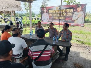 Kapolsek Kuta Utara Jumat Curhat Di Kawasan Subak Uma Desa Canggu