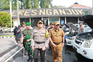 Apel Gelar Pasukan Operasi Ketupat Semeru 2023, Polres Nganjuk Siap Amankan Arus Mudik dan Balik