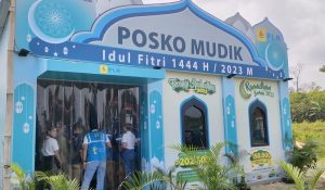 PLN UID Jatim Tinjau Posko Mudik Lebaran 2023 di Rest Area Madiun