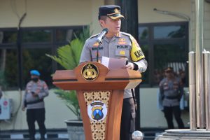 Apel Pergeseran Pasukan, Polres Nganjuk Siap Amankan Pilkades Tahap 1 2023