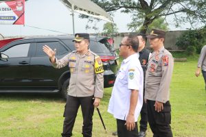 Pantau Anggota Pam Pilkades, Kapolres Nganjuk : Jaga Netralitas dan Marwah Kepolisian