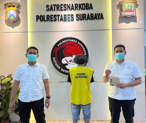 Pekerja Serabutan Edarkan Sabu Ditangkap, Satnarkoba Polrestabes Surabaya