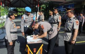 Empat Pejabat Utama Polres Bandara Diserahterimakan dan Tanda Tangan Fakta Integritas