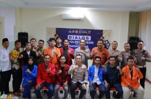 Jaga Kamtibmas Bersama Mahasiswa, Kapolres Gresik Duduk Bareng Ormek, BEM, dan Organisasi Mahasiswa