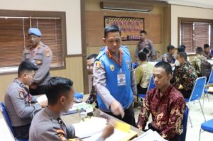 Kapolres Badung Cek Langsung Penerimaan Terpadu Anggota Polri T.A 2023