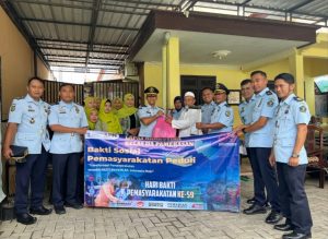 Lapas Narkotika Kelas IIA Pamekasan Kanwil Kemenkumham Jatim Gelar Touring Pemasyarakatan Peduli Kepada Purna Bhakti Pegawai