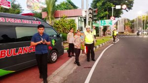 Pastikan Pengamanan Rute Lancar Kapolsek Kuta Dampingi Kapolresta Denpasar Kontrol Dan Pantau Situasi
