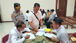 Kapolsek Abiansemal Dampingi Personil Audit Kinerja Tahap I Itwasda Polda Bali