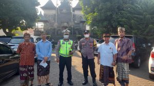 Kapolsek Kuta Utara Pimpin Pengamanan Ibadah Kenaikan Isa Almasih.