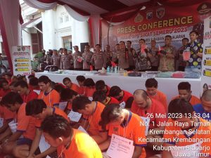 Operasi Sikat Semeru 2023, Polrestabes Beserta Jajarannya berhasil Ungkap 176 Kasus Dengan 99 Tersangka