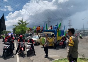 Polres Gresik gelar pengamananan Peringatan Hari Buruh Internasional