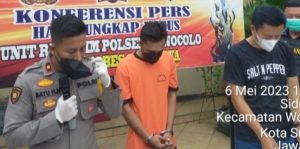 Polsek wonocolo mengukap kasus tindak pidana curanmor dan senjata tajam