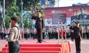 HUT Kebangkitan Nasional Ke 115, Polres Gresik Gelar Upacara