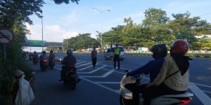 Commander Wish Pagi, Kepolisian Resor Bangkalan Berjaga di Tol Gate Suramadu