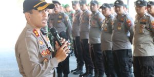 Kapolres Sumenep Pimpin Apel Gabungan Pengamanan Pemberangkatan Haji Sumenep