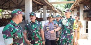 Kapolres Sumenep, Ikut Dampingi Rombongan Tim Wasev TMMD Kodam V Brawijaya, Ke Lokasi TMMD Ke- 116