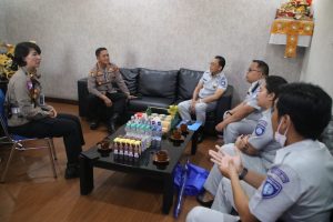 Kapolres AKBP Teguh Priyo Wasono Terima Audensi Kepala Jasa Raharja Cabang Bali