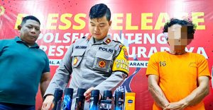 Polsek genteng berhasil mengamankan tersangka tindak pidana Pencurian