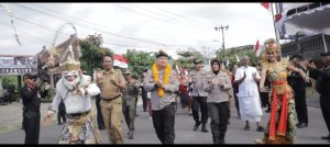 Mewakili Polresta Denpasar, Satkamling Desa Kutuh untuk gigi di depan tim penilai Polda Bali