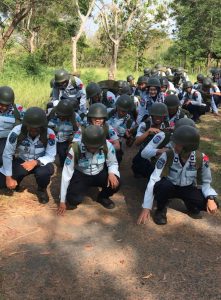 Gandeng Kompi Mekanis A Yonif 516, Lapas Pamekasan Gelar Kegiatan Pelatihan Fisik, Mental dan Disiplin Pegawai