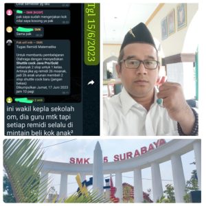 SMK Negeri 5 Surabaya Diduga Sarang Pungli Dan Premanisme,Bahkan Ajak Gulat Ketua LSM ARN