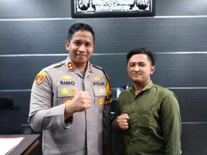 Polres Bondowoso AKBP Bimo Ariyanto menyambut dengan hangat kedatangan jurnalis dari Surabaya