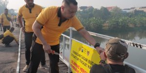 Polres Kediri Kota Revitalisasi Jembatan Lama Situs Cagar Budaya