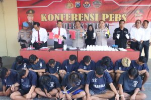 Polres Tuban Berhasil Ungkap 42 Kasus Narkoba dalam 6 Bulan, 44 Tersangka Diamankan