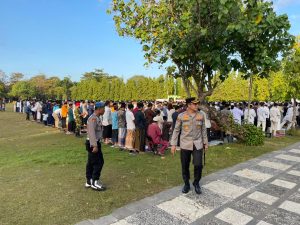 Polsek Kuta Selatan amankan Sholat Ied warga Muhammadiyah.