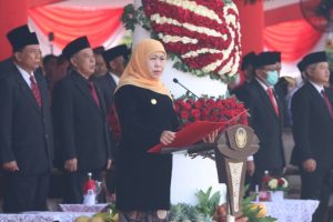 Upacara Harlah Pancasila 2023, Gubernur Khofifah ; Pancasila Penuntun Dinamis Kehidupan Bangsa